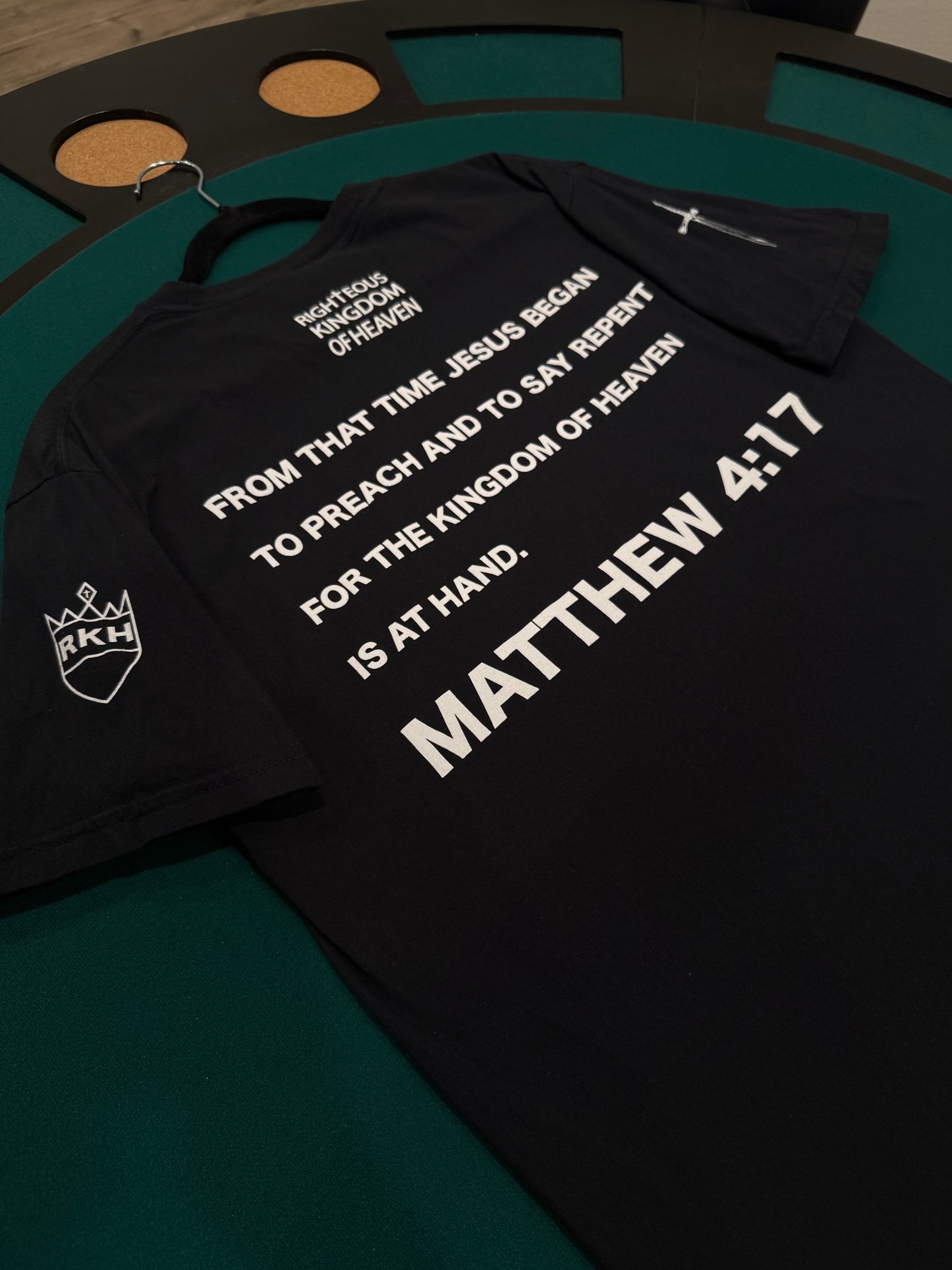 RKH Matthew 4:17 Black T Shirt