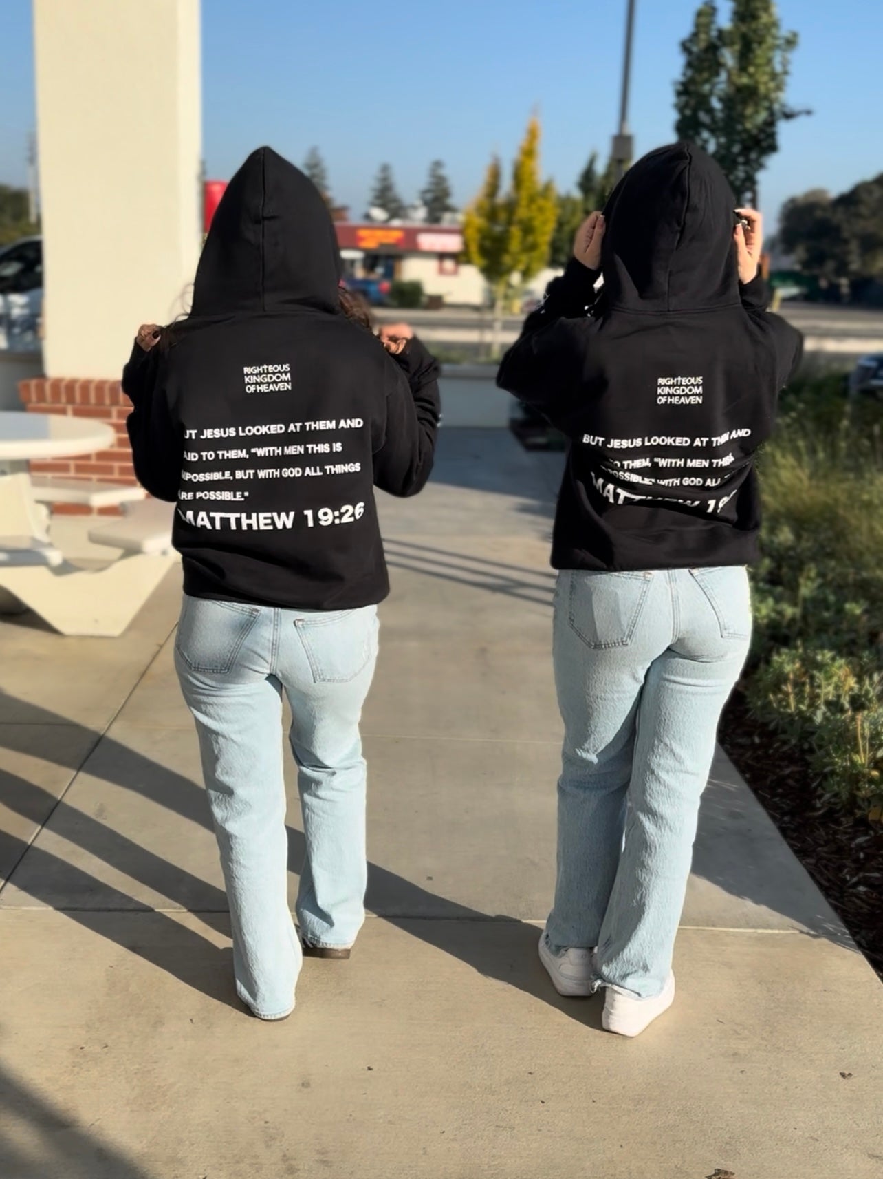 RKH Matthew 19:26 Black Hoodie